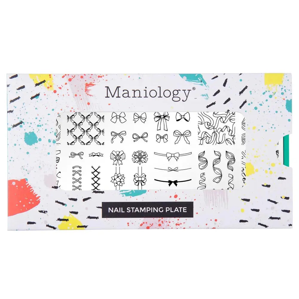 Maniology Bows & Ribbons Nail Stamping Plate - PinkPro Beauty Supply