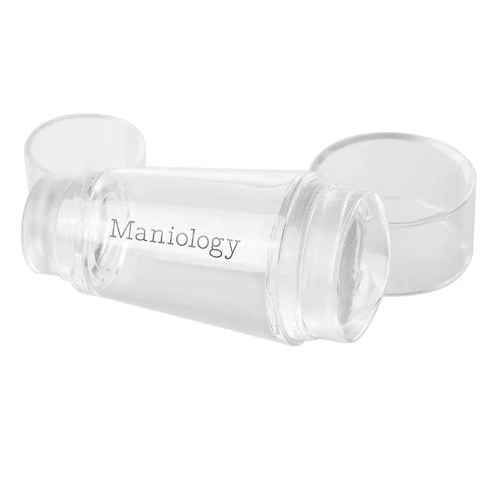 Maniology Clear Stamper Collection - Mini Dual Ended Clear Nail Art Stamper + Scraper Card Maniology