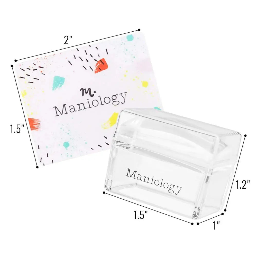 Maniology Ice Cube Clear Stamper + Scraper Maniology