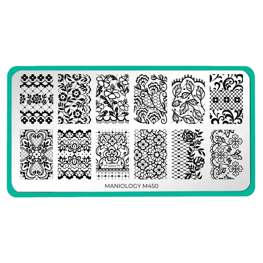 Maniology Lacey Lovers Nail Stamping Plate - PinkPro Beauty Supply