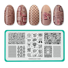 Maniology Love Letters Nail Stamping Plate - PinkPro Beauty Supply