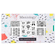 Maniology Love Letters Nail Stamping Plate - PinkPro Beauty Supply