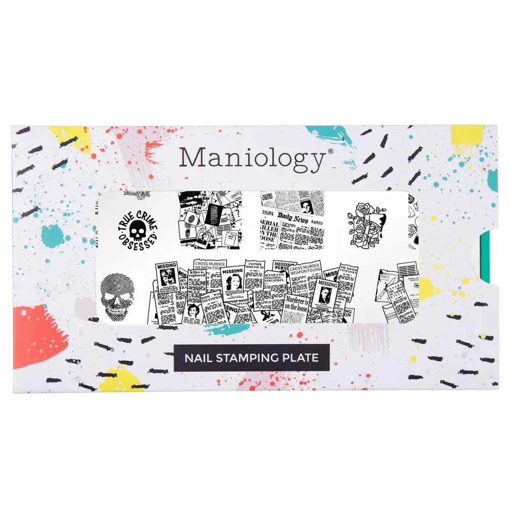 Maniology Murder Mystery - Detective's Den Stamping Plate - PinkPro Beauty Supply