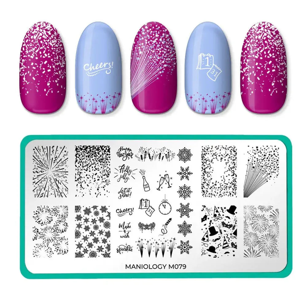 Maniology New Year Cheer - Nail Stamping Plate Maniology