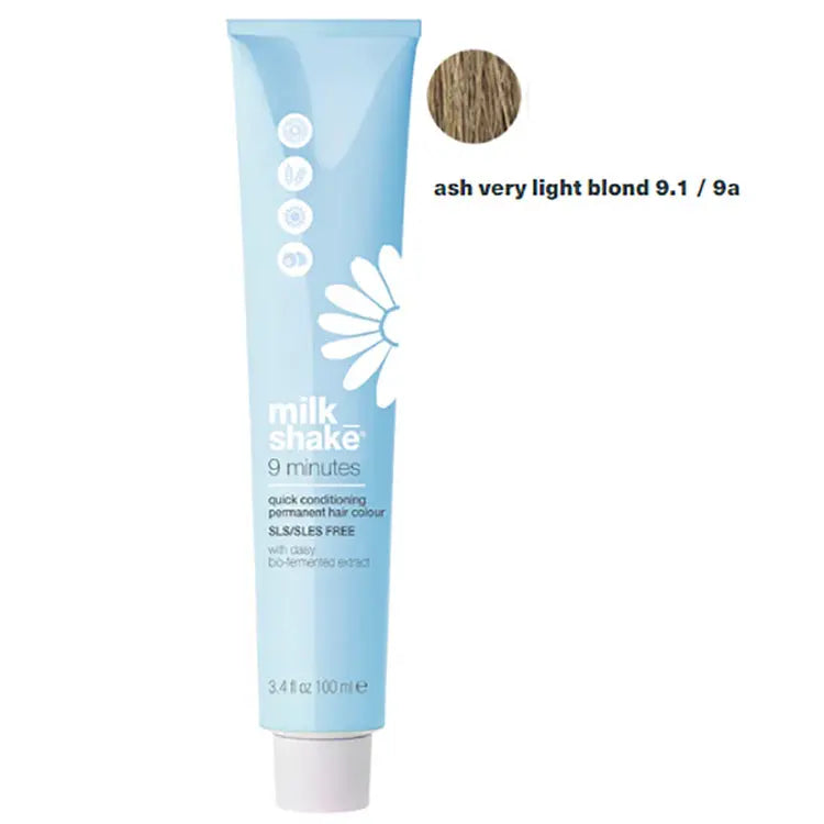 Milk_Shake 9 Minute Permanent Color 9.1 Very Ash Light Blond Milk_Shake
