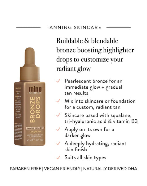 Mine Tan Face Radiance Enhancing Bronze Drops 1.3 oz.* MineTan