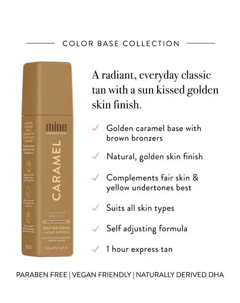 MineTan Caramel Self Tan Foam MineTan