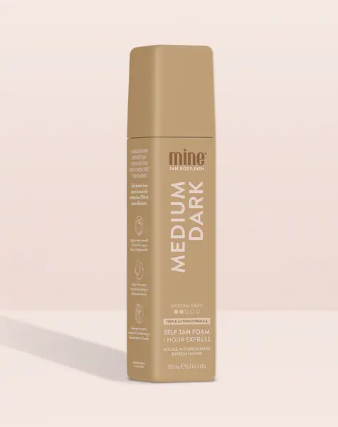 MineTan Medium Dark Self Tan Mousse - PinkPro Beauty Supply