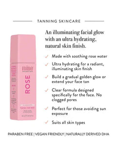 MineTan Rose Illuminating Facial Tan Mist MineTan