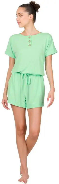 Mint Green Romper PinkPro Beauty Supply