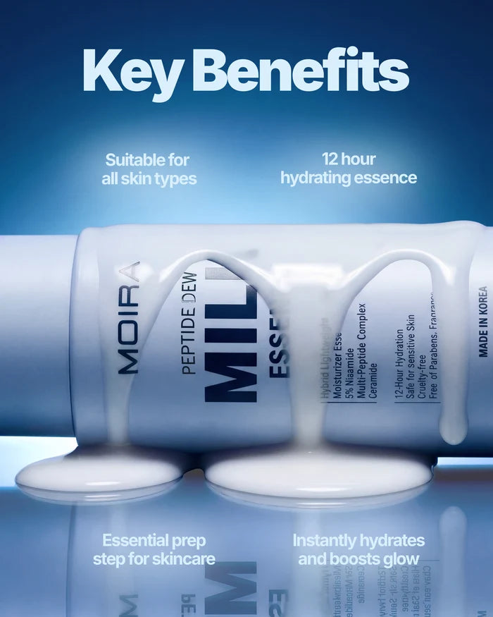 MOIRA Peptide Dew Milk Essence Moisturizer 3.3 oz.