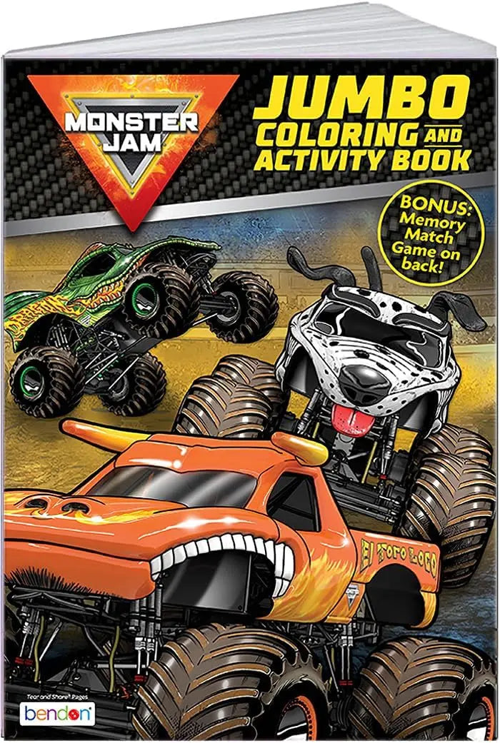 Monster Jam Coloring Book Activity Book Officially Licensed (Jumbo ...