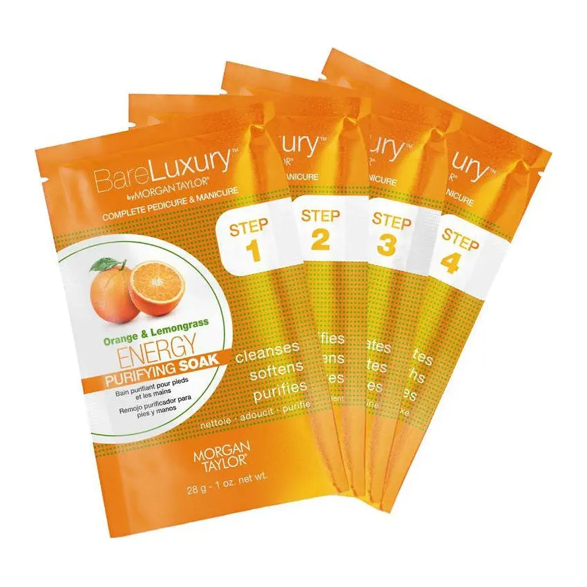 Morgan Taylor Bare Luxury Energy Orange & Lemongrass Purifying Soak Gelish & Morgan Taylor