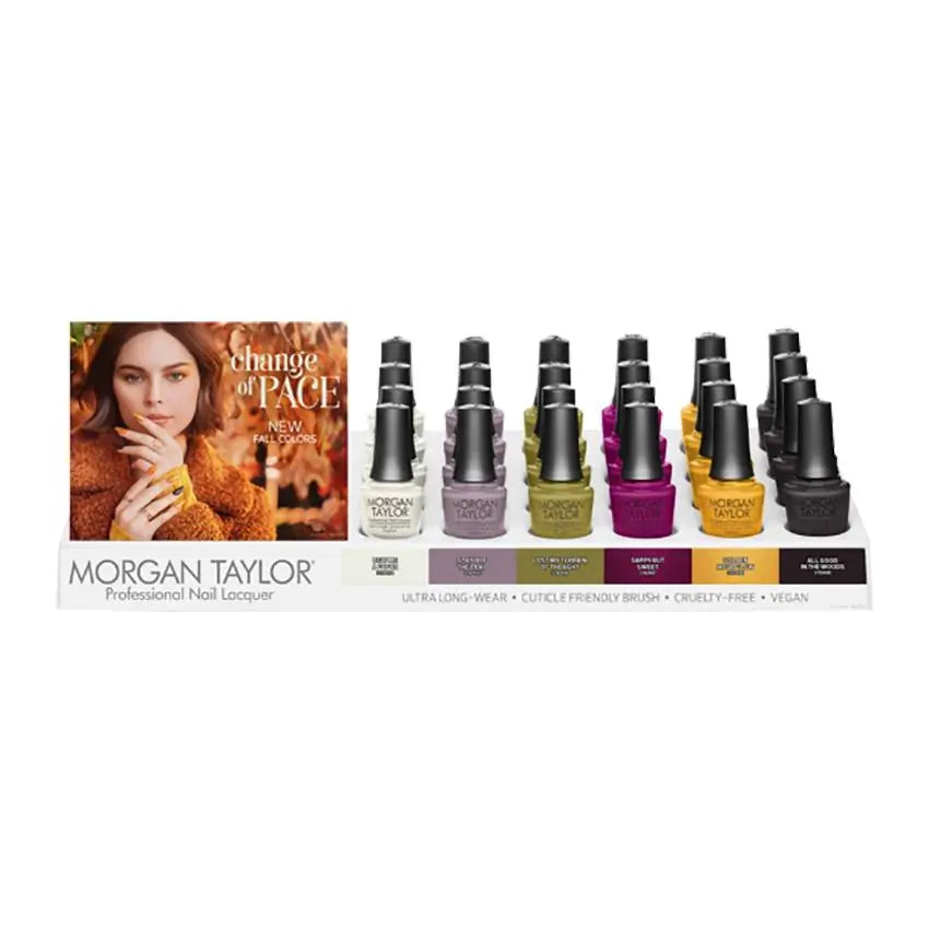 Morgan Taylor Nail Lacquer Change of Pace Collection 24 Piece Display Gelish & Morgan Taylor