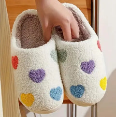 Multi-Colored Hearts Slippers PinkPro Beauty Supply