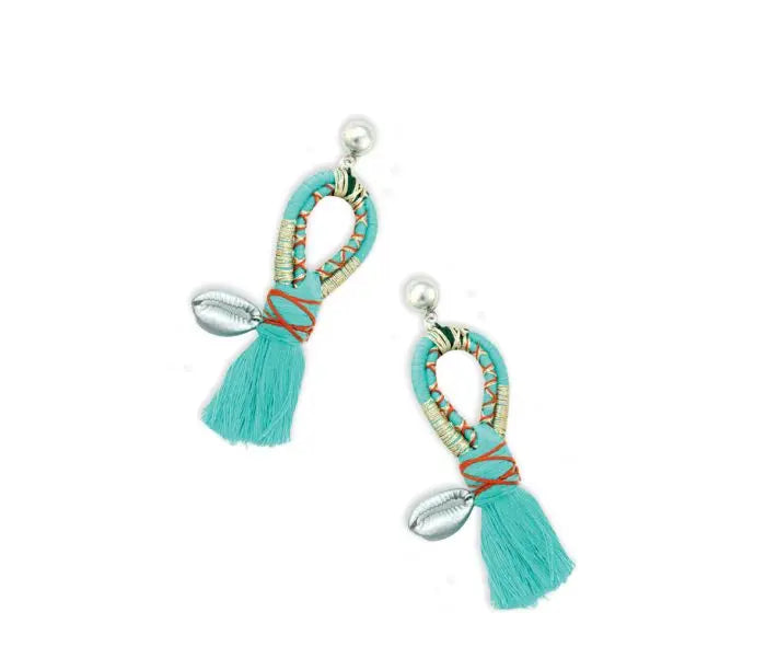 Myra Earrings Shore Spirit with Cowrie Shell Myra Bag