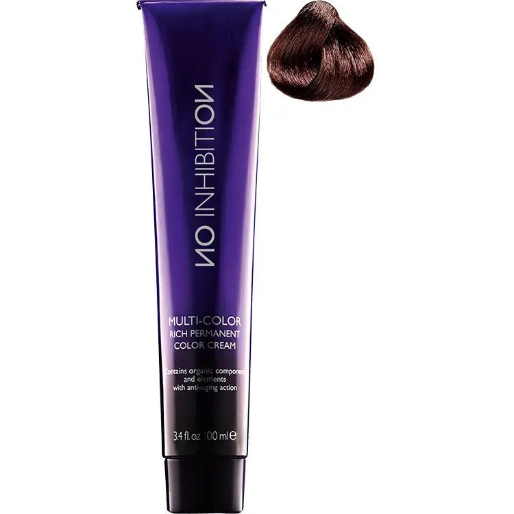 No Inhibition Multicolor 4.5 Mahogany Brown No Inhibition