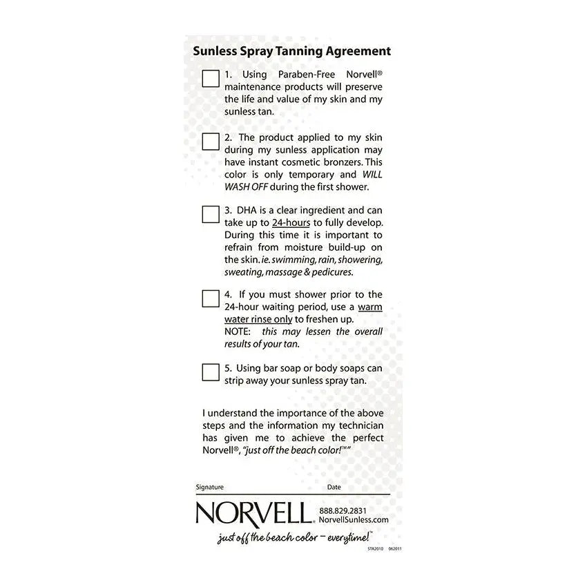 Norvell Sunless Agreements 50 Pack Norvell