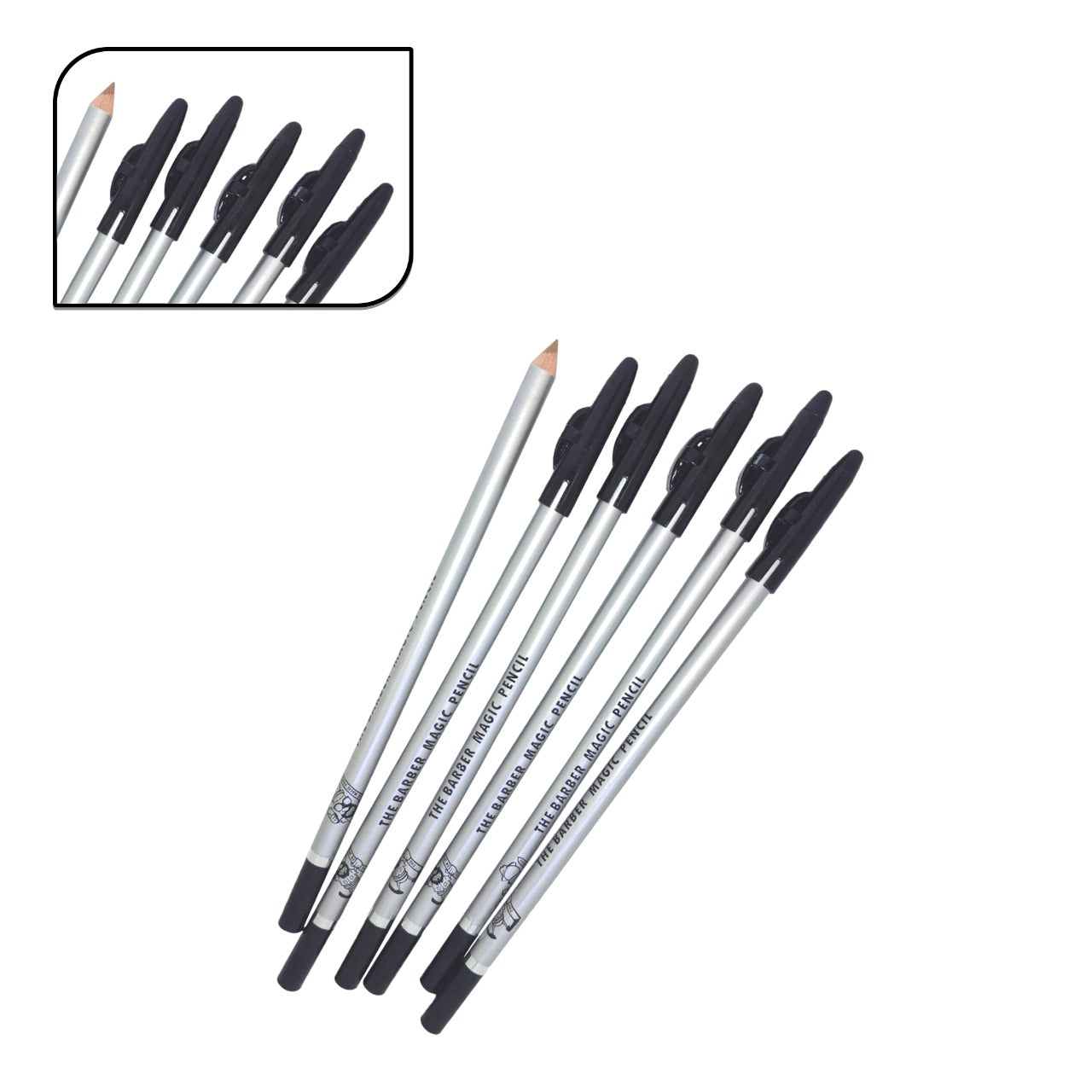 Barber Magic Pencils - Natural Color 6 Pack
