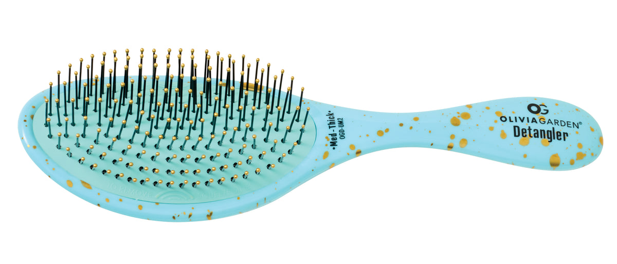 Olivia Garden Stardust Detangler Medium-Thick Blue