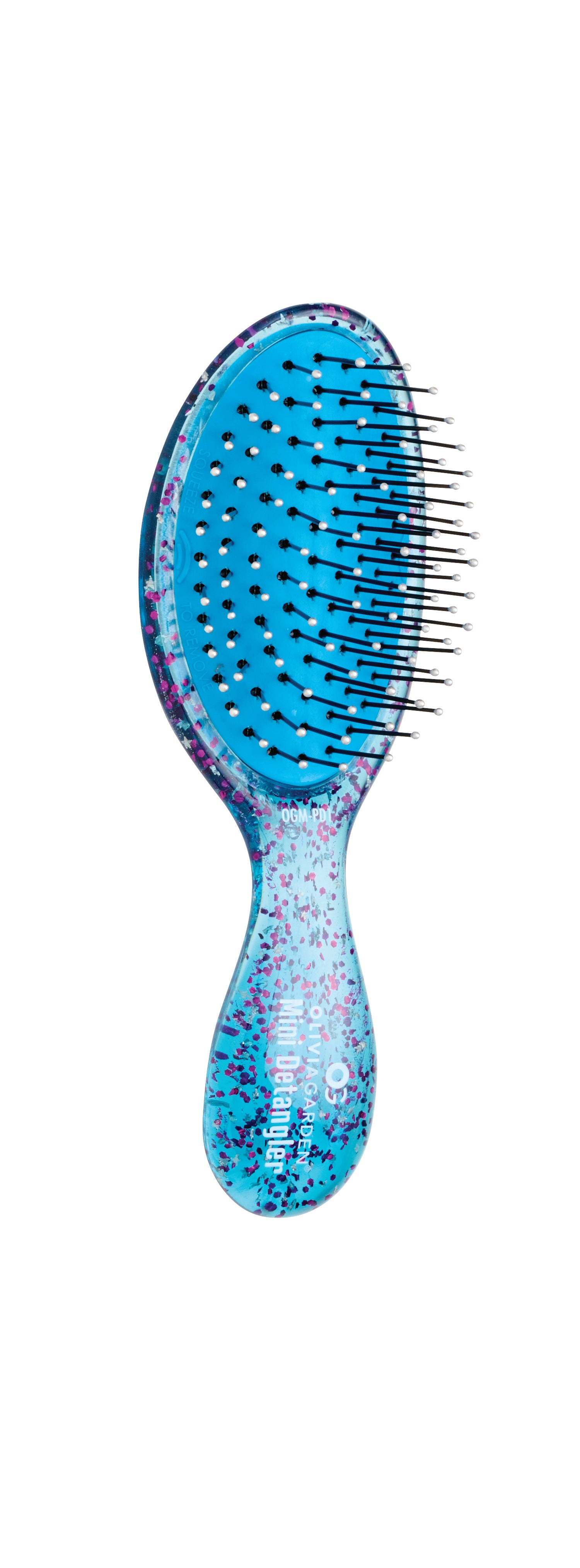 Olivia Garden OG Sparkle Mini Detangler - Blue - PinkPro Beauty Supply
