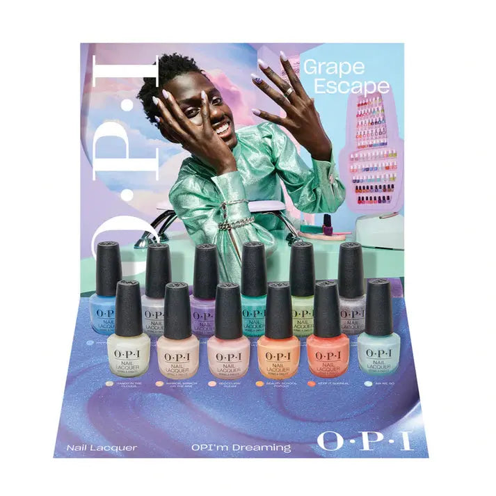 OPI Nail Lacquer Opi'm Dreaming Collection 12 Piece Chipboard Display OPI