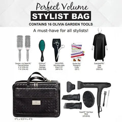 Olivia Garden Perfect Volume Stylist Bag with Black Blow Dryer Olivia Garden