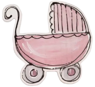 Oversized Baby Girl Magnet Gift