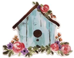 Oversized Birdhouse Magnet Gift