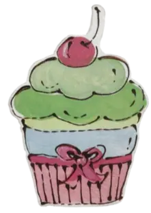 Oversized Cupcake Magnet Gift