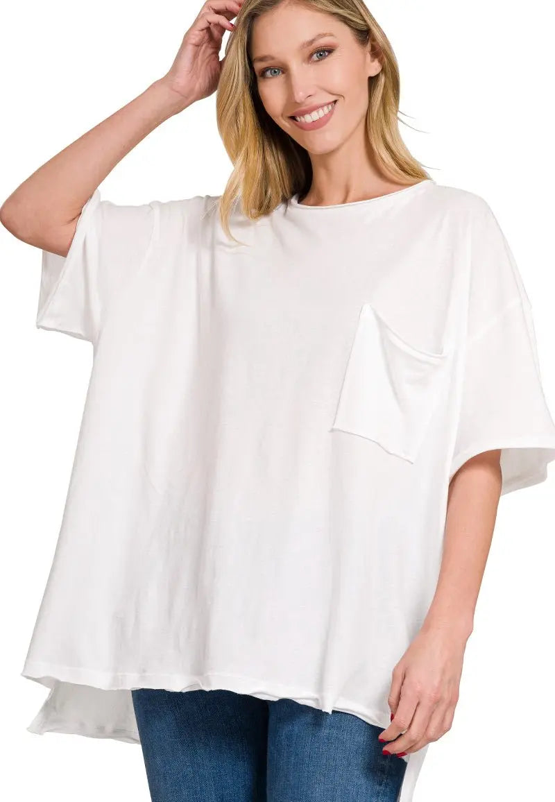 Oversized Shirt White PinkPro Beauty Supply