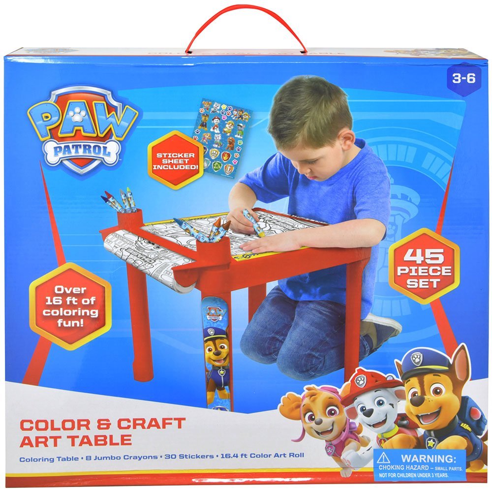 Paw Patrol Color & Craft Art Table in Box