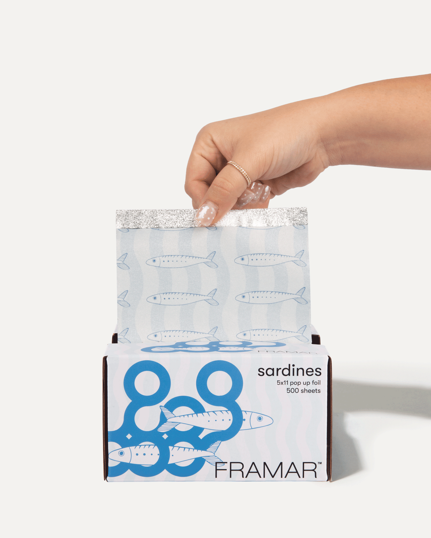 Framar Sardine Blue 5x11 Pop Up Foil - 500 Count