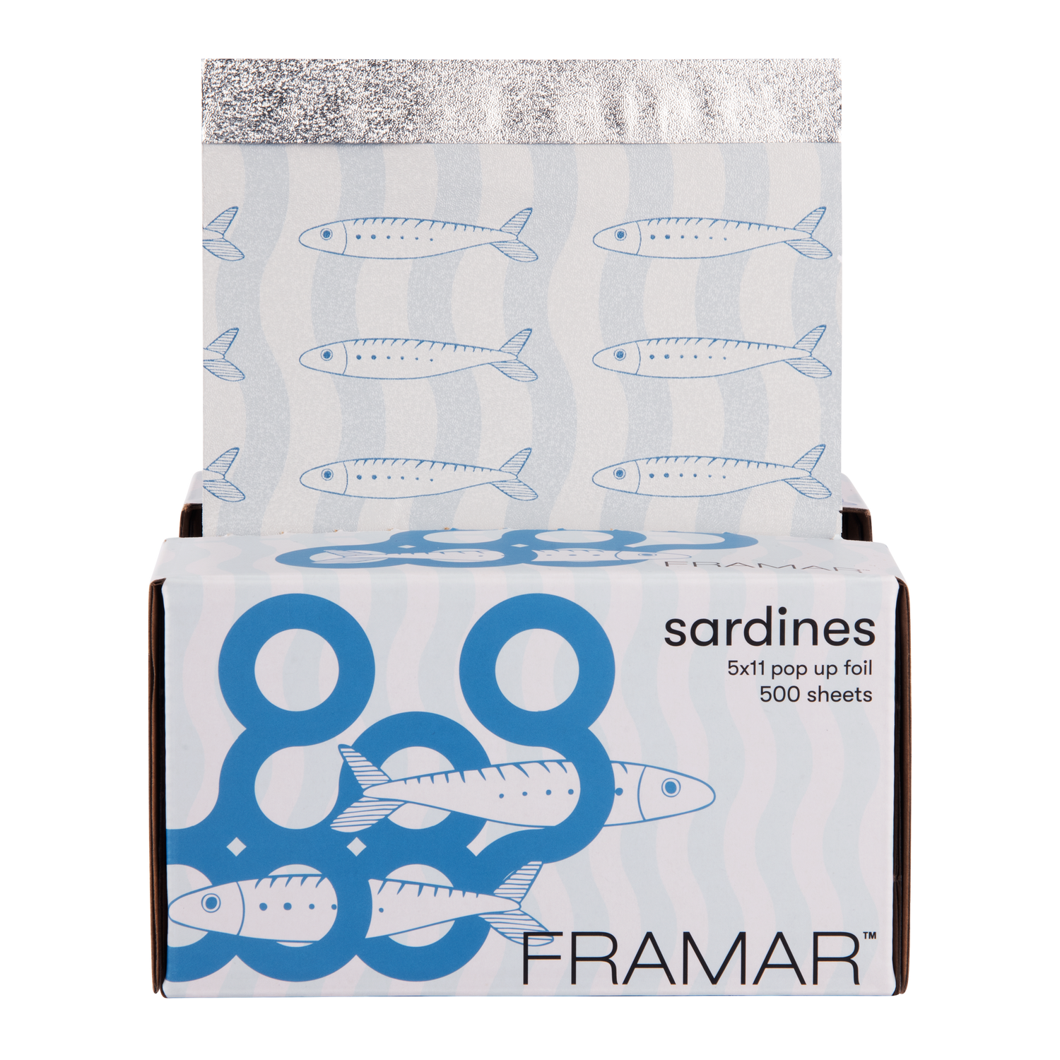 Framar Sardine Blue 5x11 Pop Up Foil - 500 Count