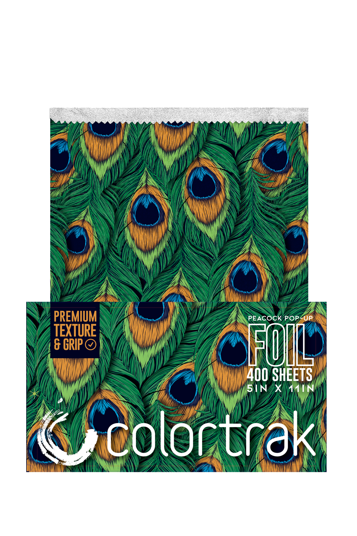Colortrak Peacock Pop Up Foil 400 Count