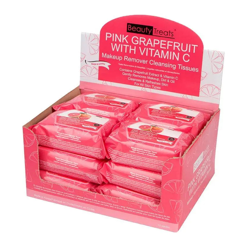 Pink Grapefruit Make-Up Remover Cloths PinkPro Beauty Supply