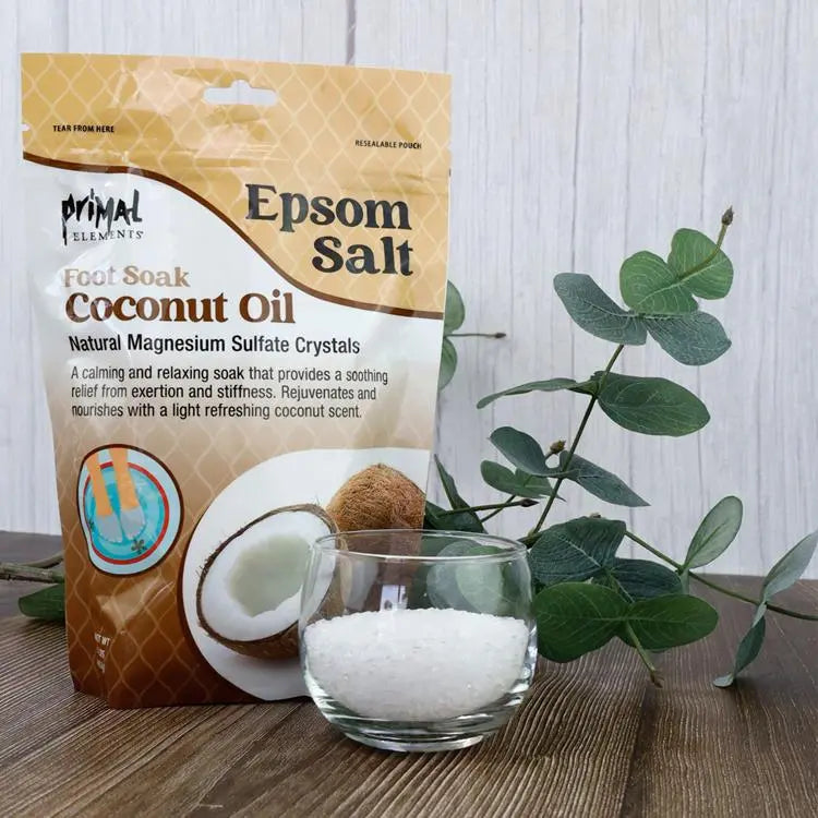 Primal Elements Salt Foot Soak Coconut Oil 1 LB Primal Elements