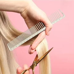 Professional Hair Cutting Comb with Ruler Guide Pinkpro