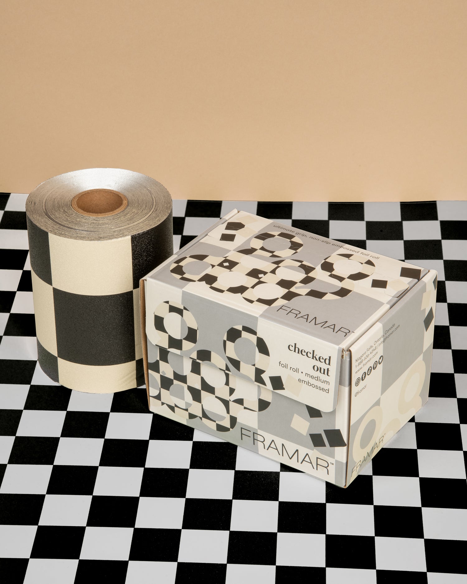 Framar Checked Out Embossed Foil It Roll 320 Feet