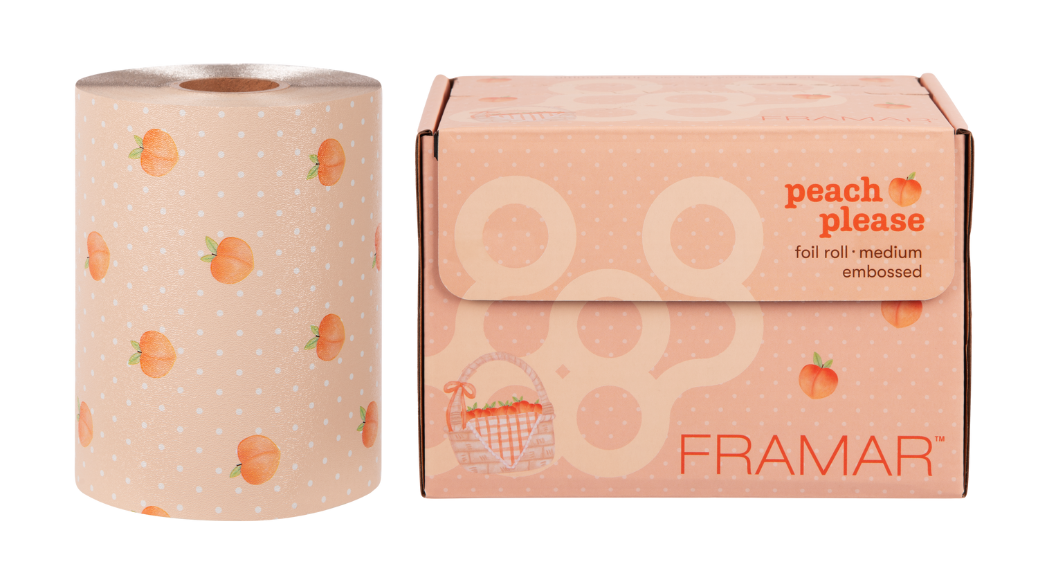 Framar Peach Please Embossed Roll 320 Feet