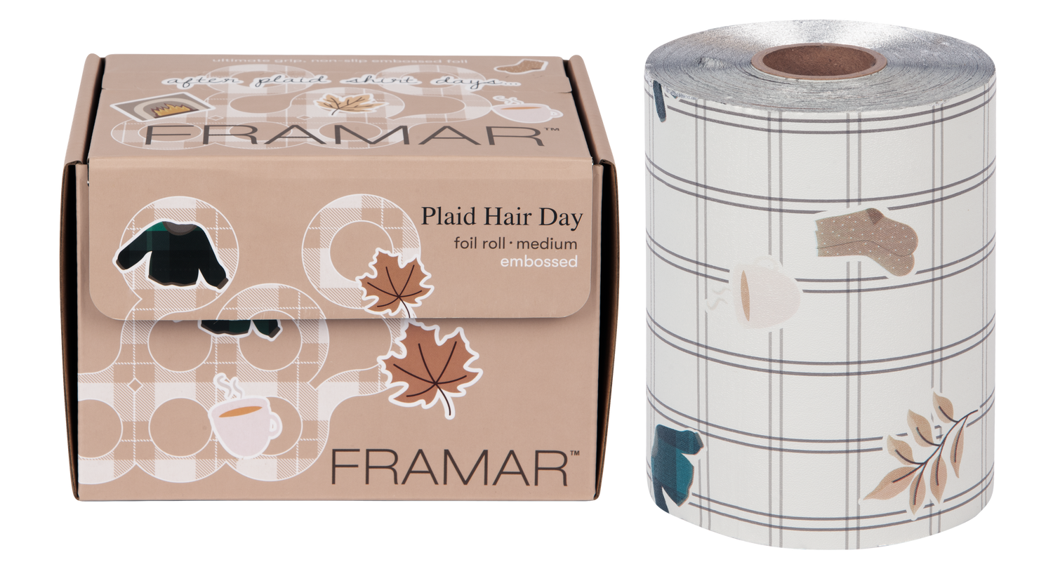 Framar Plaid Hair Day Embossed Roll 320 Feet