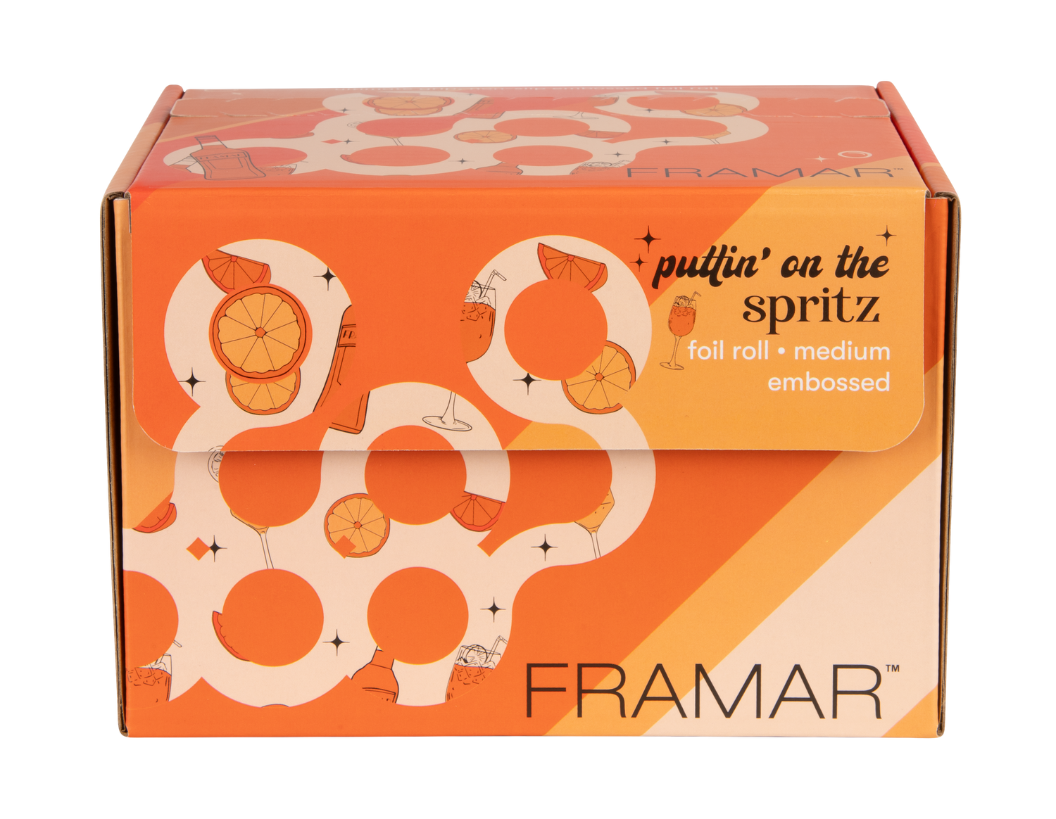 Framar Puttin' On The Spritz Embossed Foil Roll 320 Feet - PinkPro Beauty Supply