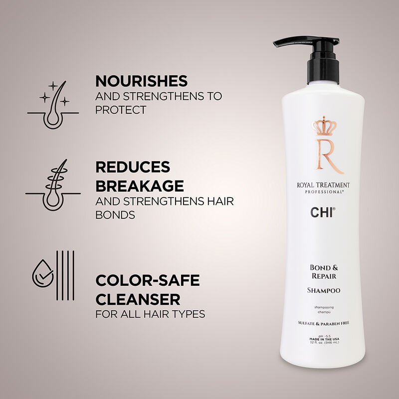 CHI Royal Treatment Bond and Repair Shampoo 32 oz.