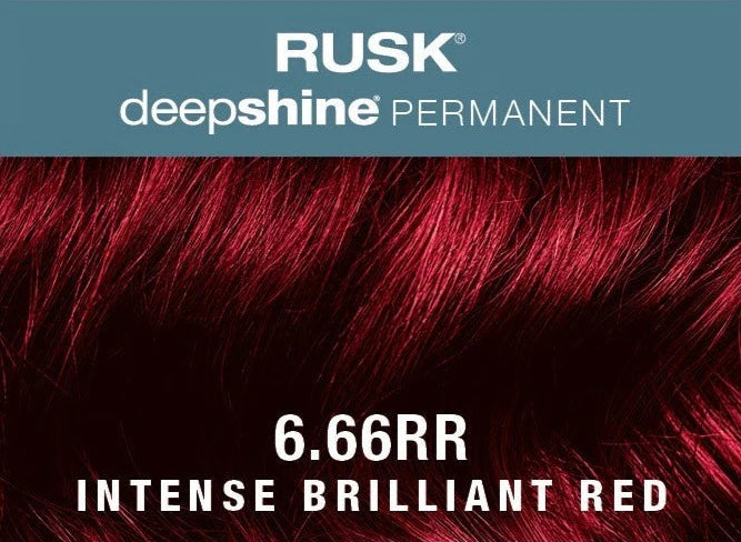 RUSK Deepshine Permanent Color-6.66RR Intense Brilliant Red 3.4 oz.