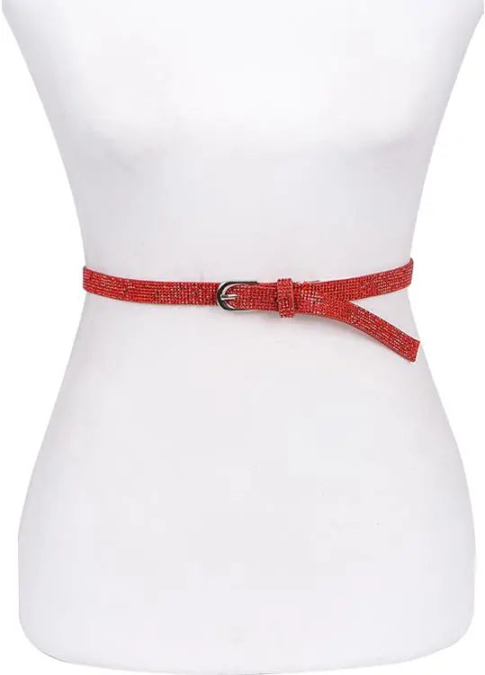 Red Rhinestone Belt PinkPro Beauty Supply