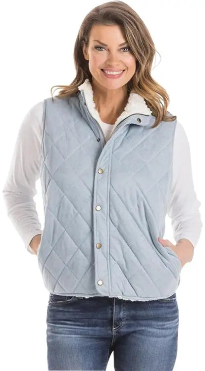 Reversible Quilted Vest PinkPro Beauty Supply