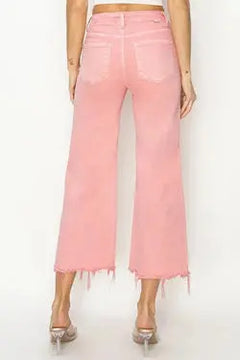 Risen Flamingo High Rise Wide Crop Pants Risen