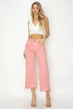 Risen Flamingo High Rise Wide Crop Pants Risen