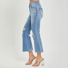 Risen Jeans High Rise Crop Flare Risen