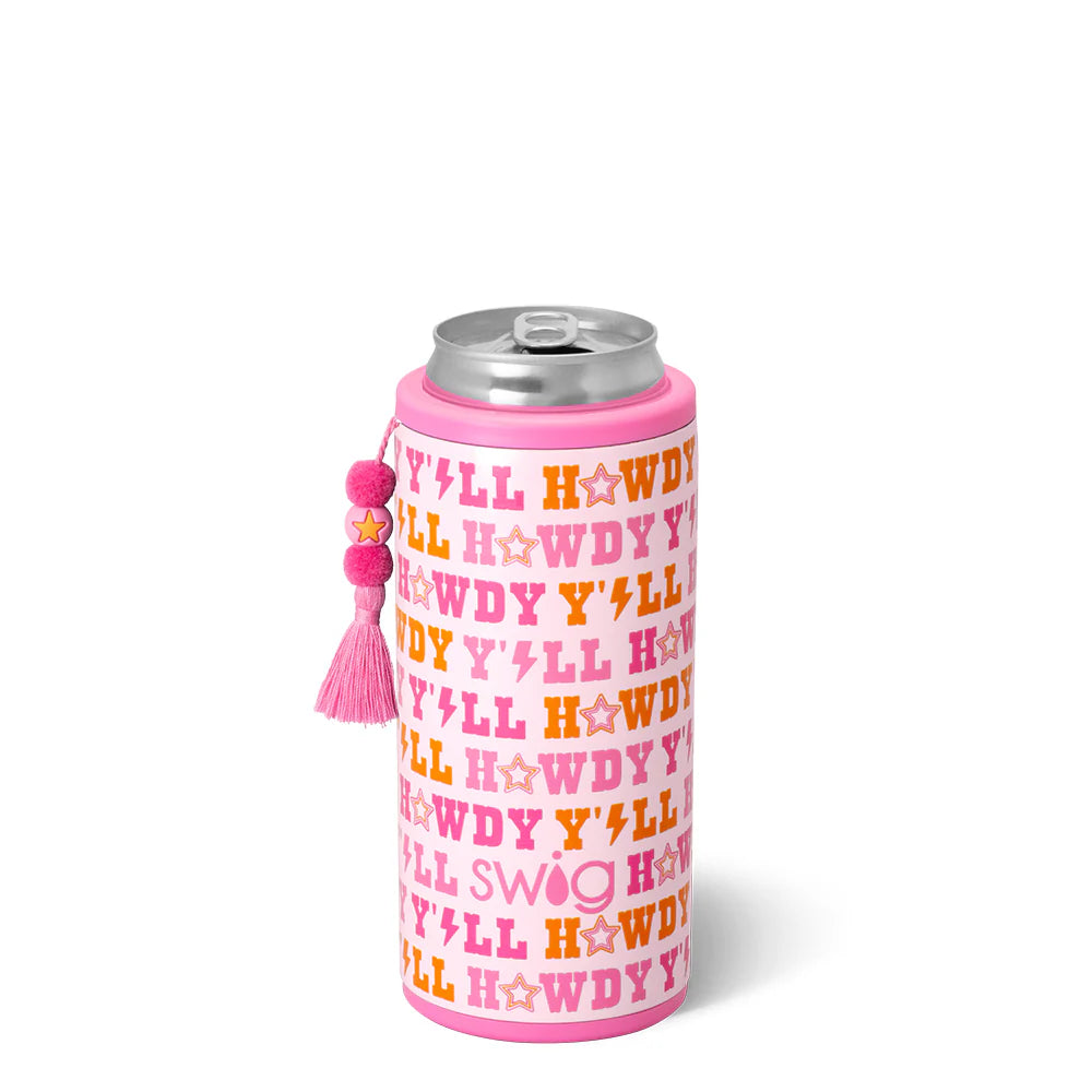 Swig Life Skinny Can Cooler 12 oz. Howdy Y'all
